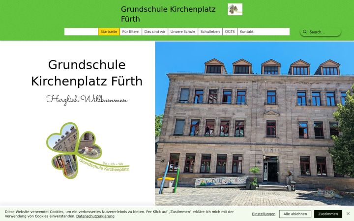 Screenshot of grundschule-kirchenplatz.de