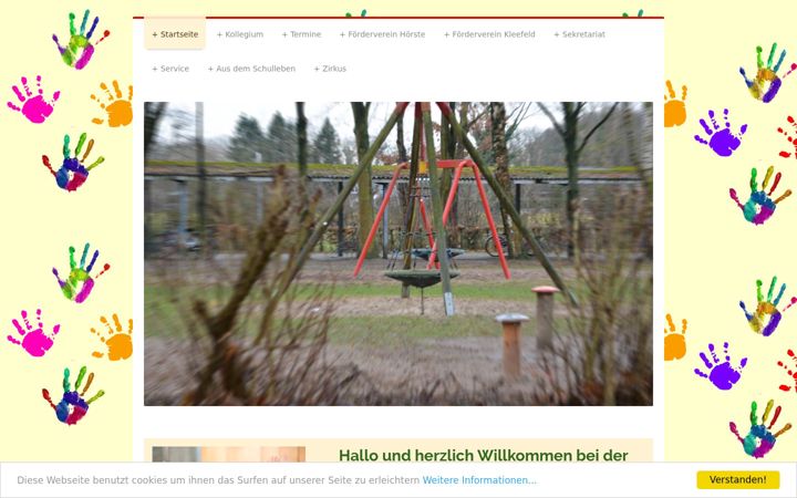 Screenshot of grundschule-kleefeld.de