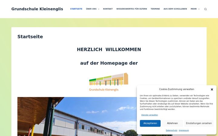 Screenshot of grundschule-kleinenglis.de