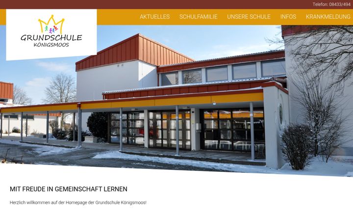 Screenshot of grundschule-koenigsmoos.de