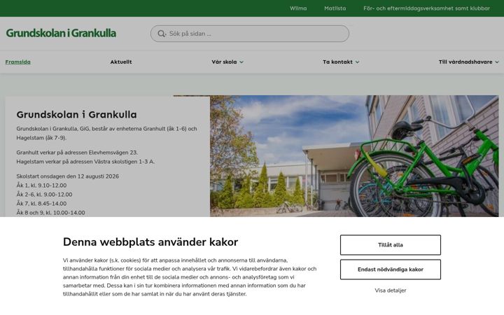Screenshot of grundskolanigrankulla.fi