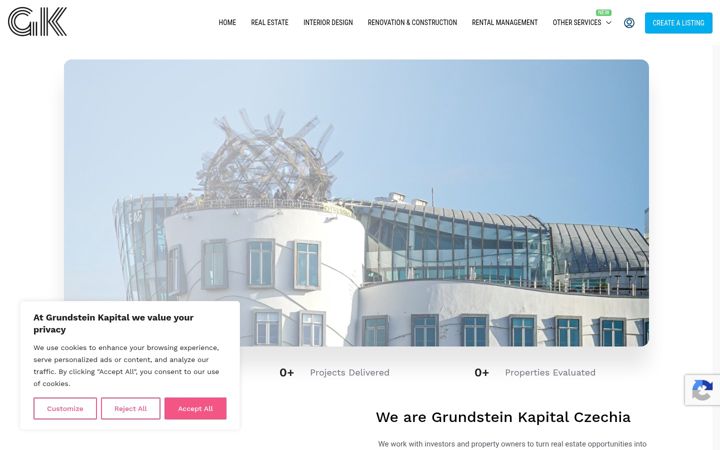 Screenshot of grundstein-kapital.com