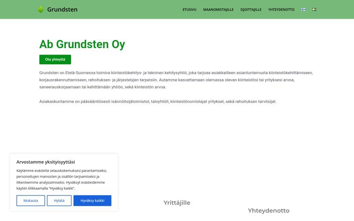 Screenshot of grundsten.net