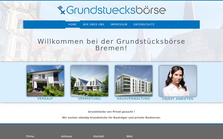 Screenshot of grundstuecksboerse.eu