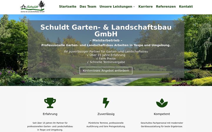 Screenshot of grundstueckspflege-schuldt.com