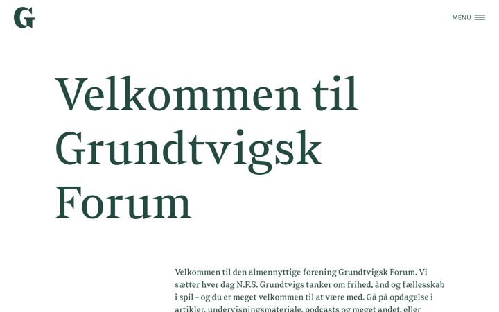 Screenshot of grundtvig.dk