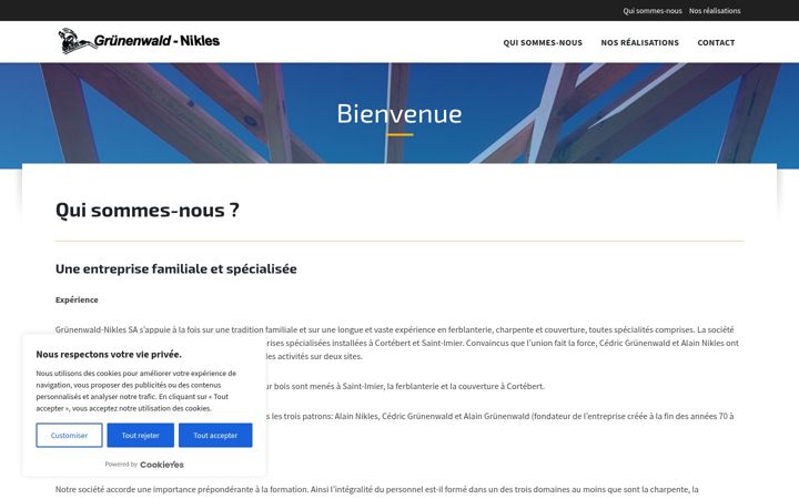 Screenshot of grunenwald-nikles.ch