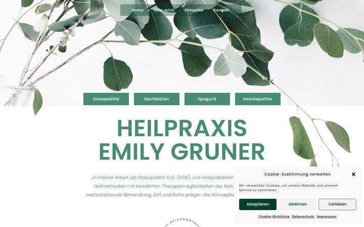 Screenshot of gruner-heilpraxis.de