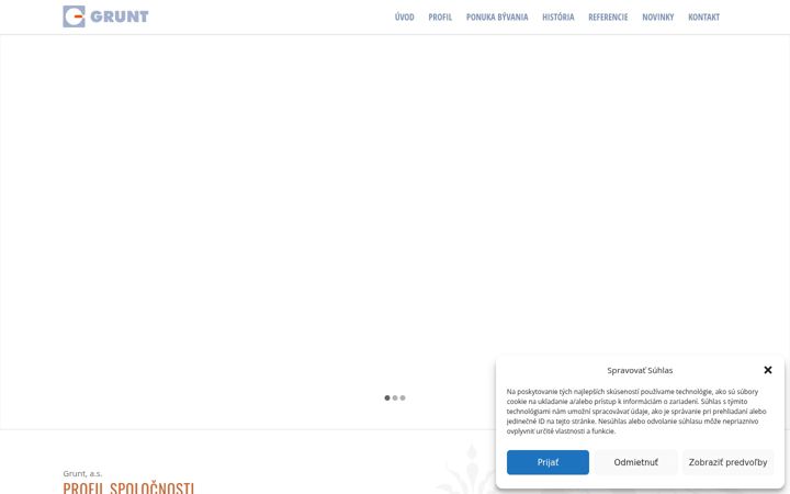 Screenshot of grunt.sk