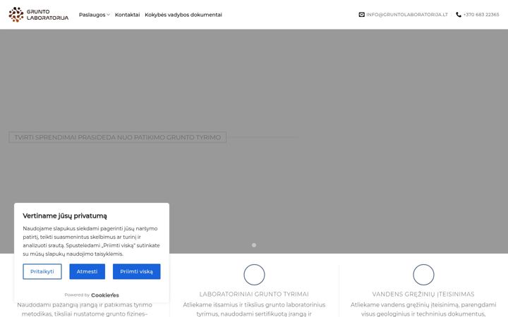 Screenshot of gruntolaboratorija.lt