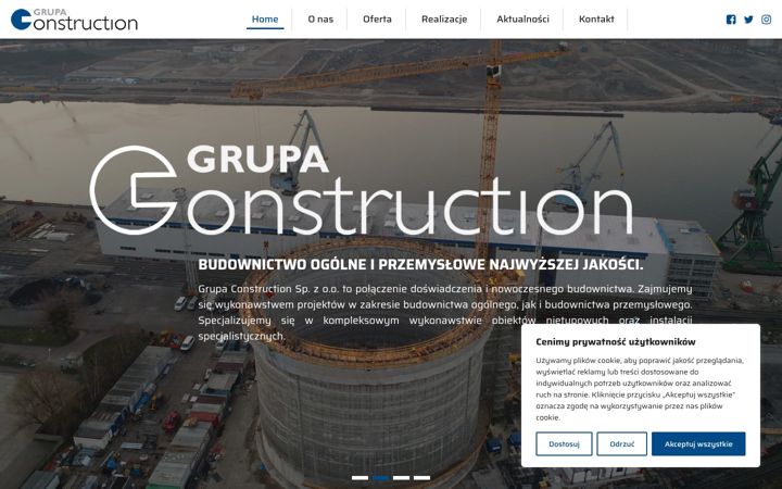 Screenshot of grupaconstruction.pl
