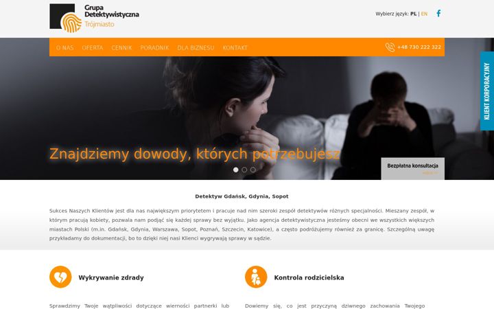Screenshot of grupadetektywistyczna.pl