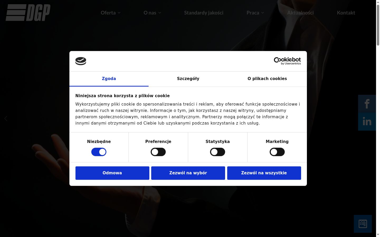 Sutikimo reklamjuostės, rodytos prieš bet kokią sąveiką, ekrano kopija
