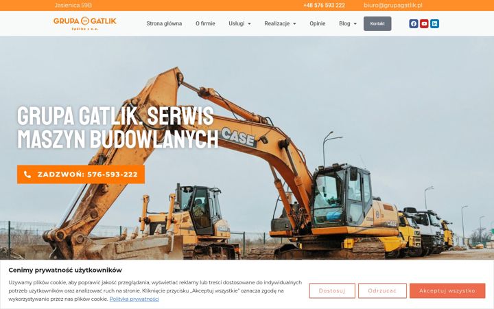 Screenshot of grupagatlik.pl