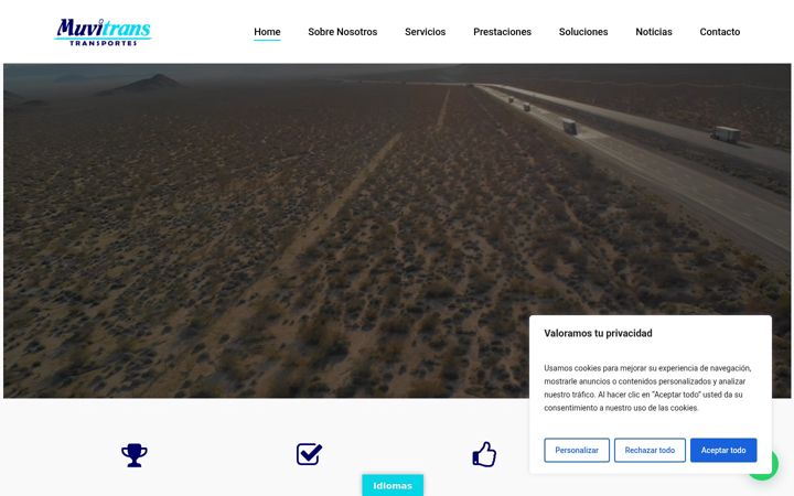 Screenshot of grupajesmuvitrans.com