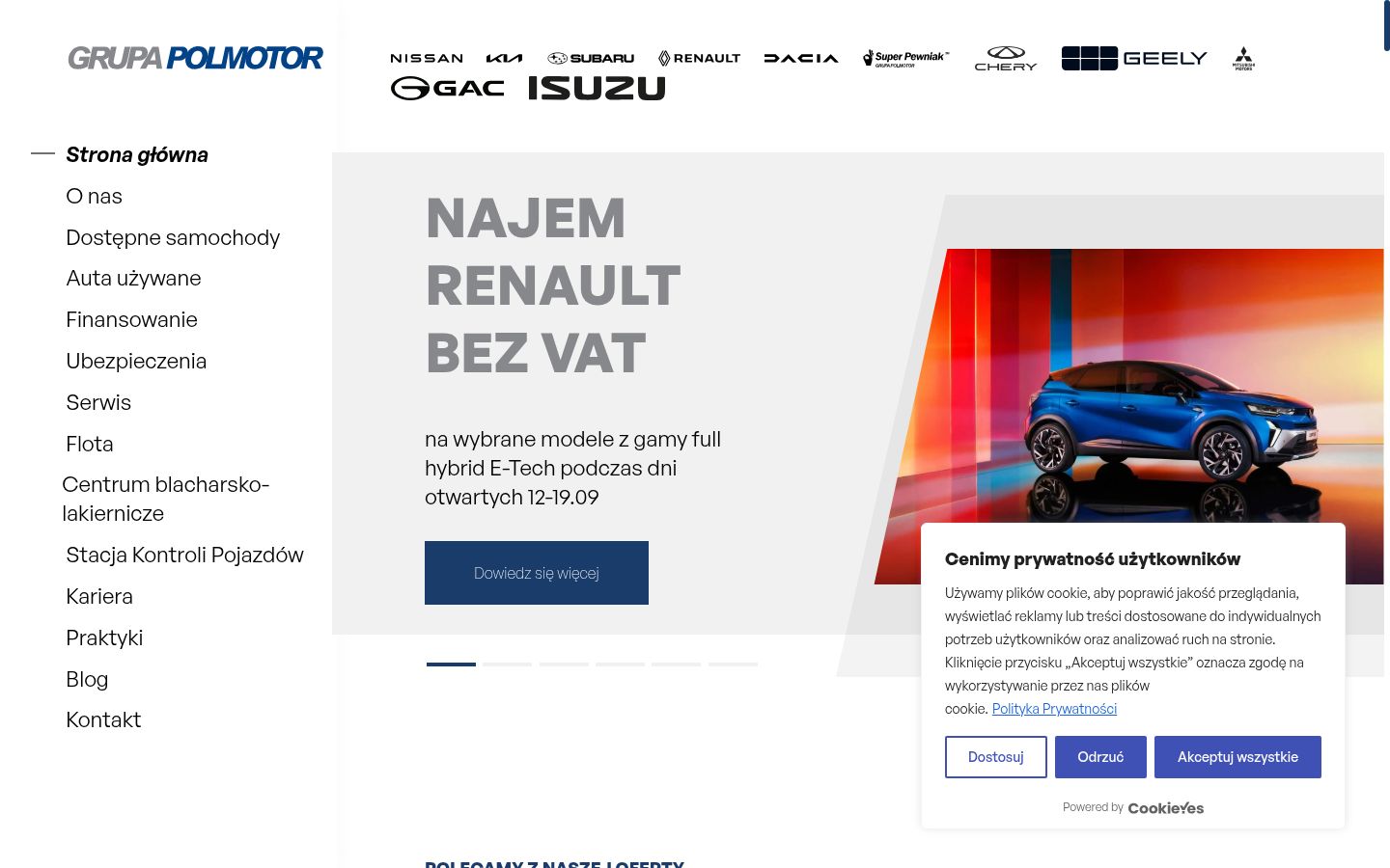 Screenshot tal-banner tal-kunsens muri qabel kwalunkwe interazzjoni