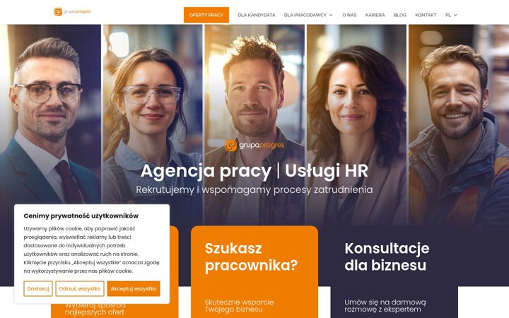 Screenshot of grupaprogres.pl