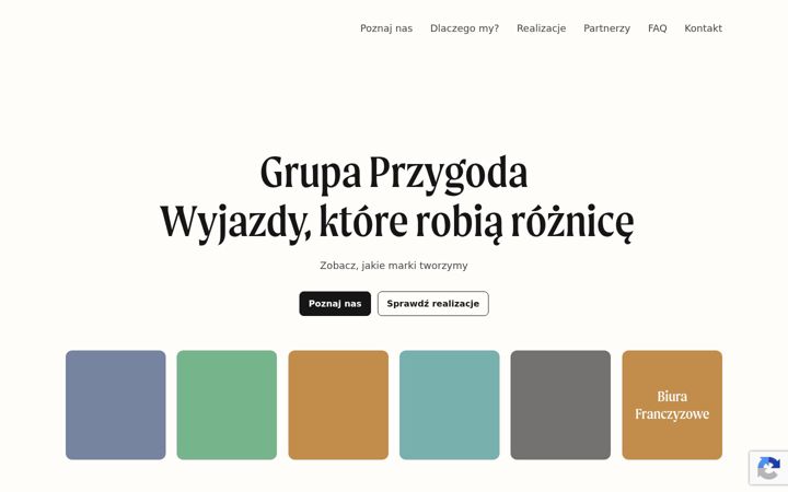 Screenshot of grupaprzygoda.pl