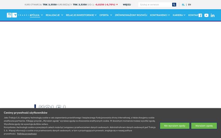 Screenshot of grupatrakcja.com
