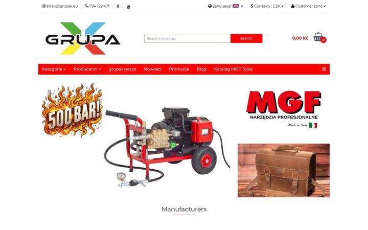 Screenshot of grupax.eu