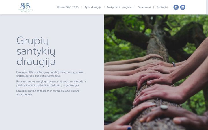 Screenshot of grupiusantykiai.lt