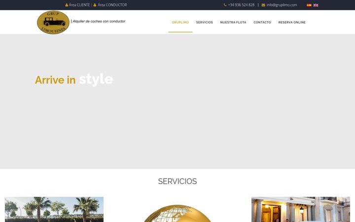 Screenshot of gruplimo.com
