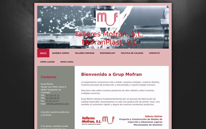 Screenshot of grupmofran.com
