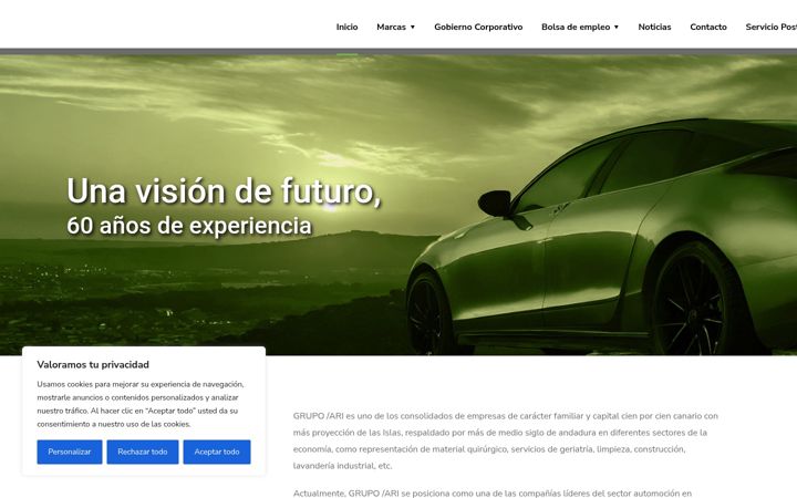 Screenshot of grupo-ari.com