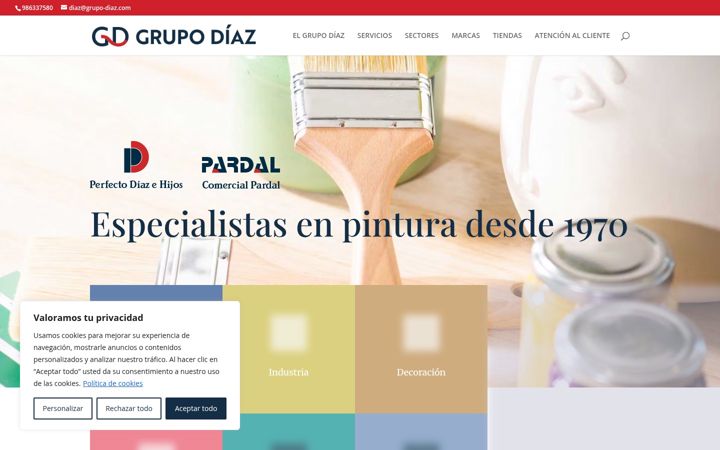 Screenshot of grupo-diaz.com