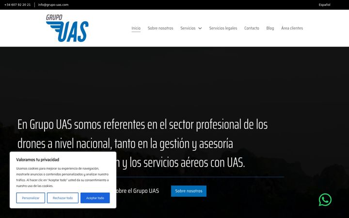 Screenshot of grupo-uas.com