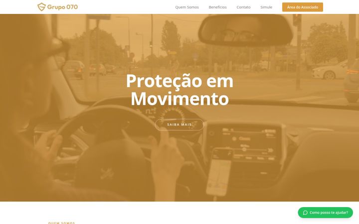 Screenshot of grupo070.com.br