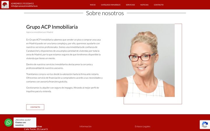 Screenshot of grupoacpinmobiliaria.com