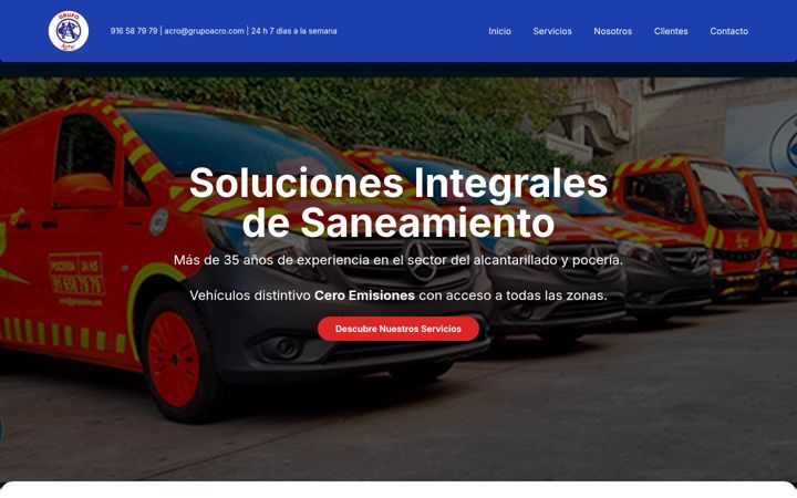 Screenshot of grupoacro.com