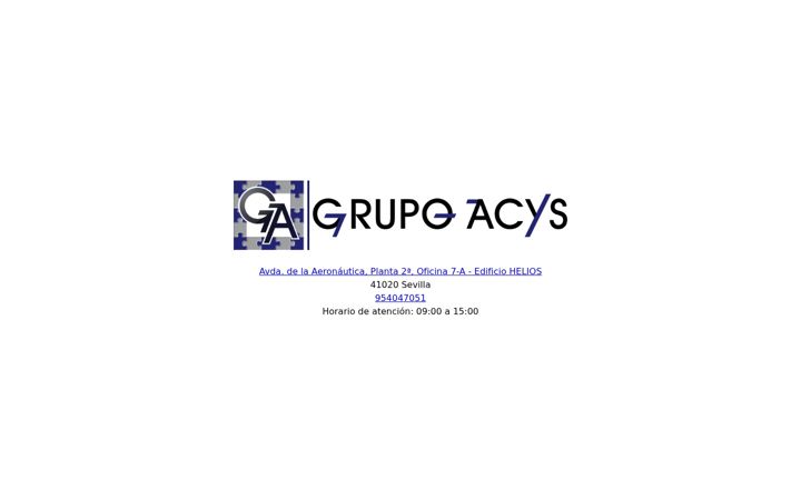 Screenshot of grupoacys.com