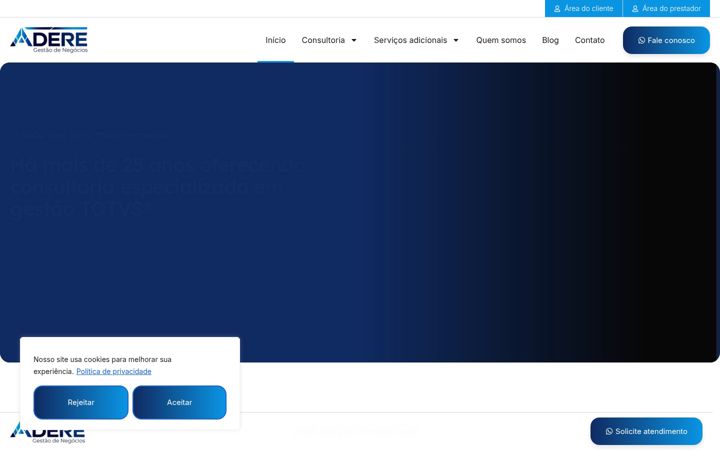Screenshot of grupoadere.com.br