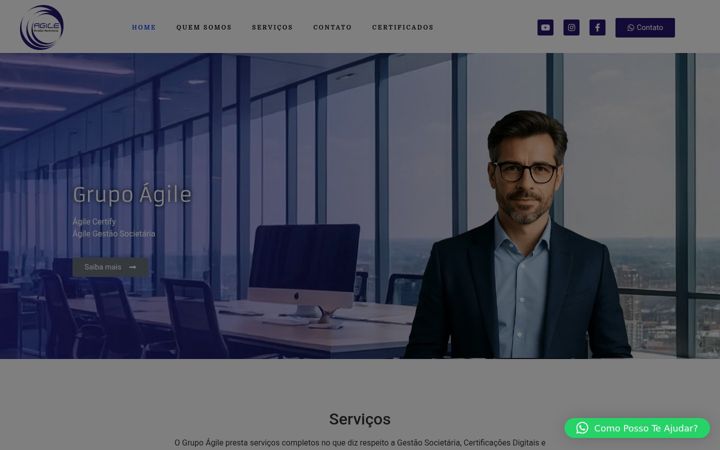 Screenshot of grupoagile.com.br