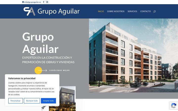 Screenshot of grupoaguilar.es