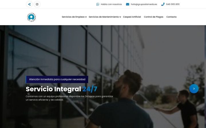 Screenshot of grupoalameda.es