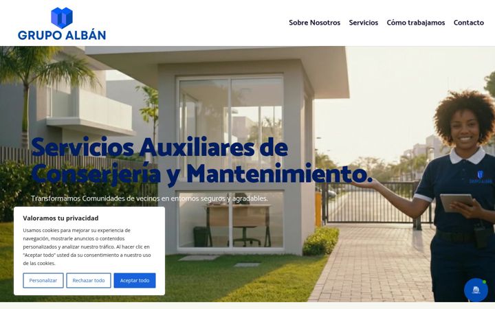 Screenshot of grupoalban.com