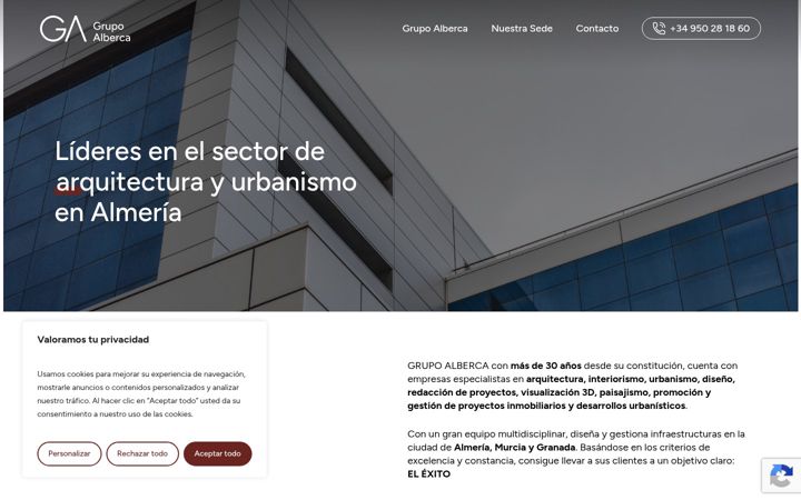Screenshot of grupoalberca.com
