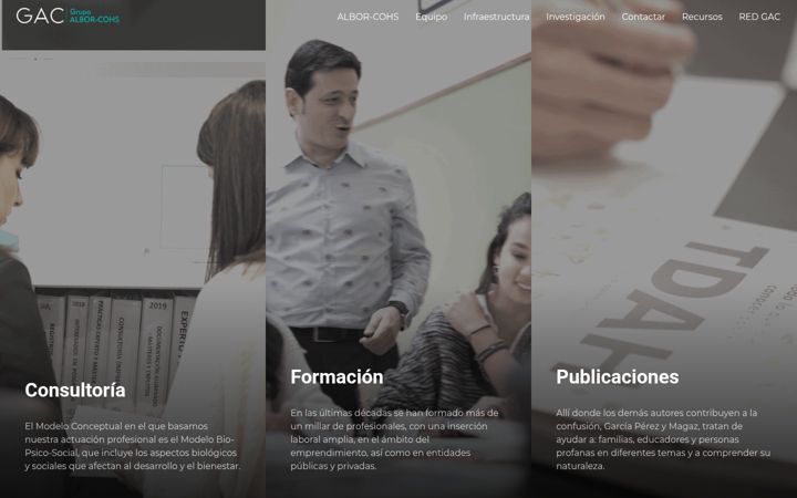 Screenshot of grupoalborcohs.com
