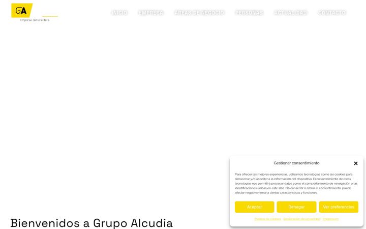 Screenshot of grupoalcudia.com