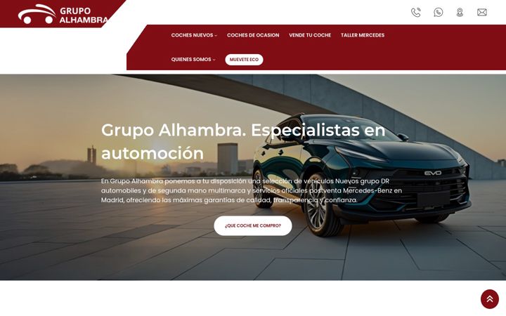 Screenshot of grupoalhambra.com