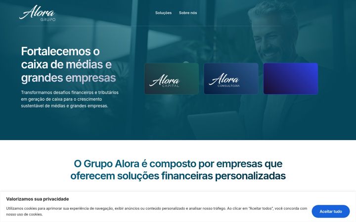 Screenshot of grupoalora.com.br