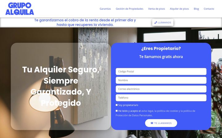 Screenshot of grupoalquila.es
