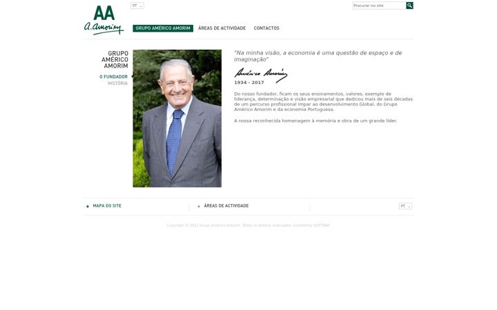 Screenshot of grupoamericoamorim.com
