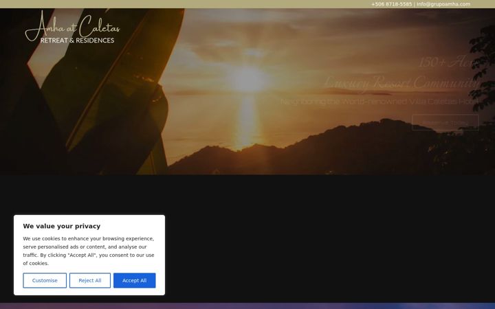 Screenshot of grupoamha.com