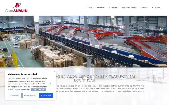 Screenshot of grupoanalin.com