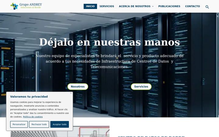 Screenshot of grupoandrey.com