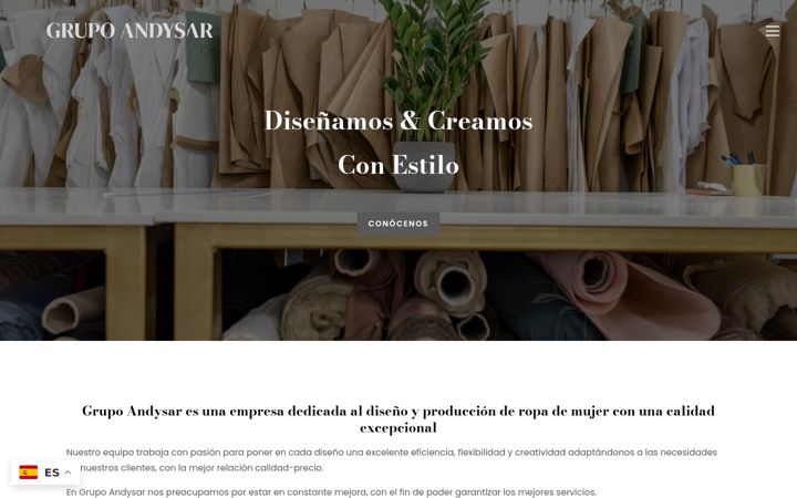 Screenshot of grupoandysar.com